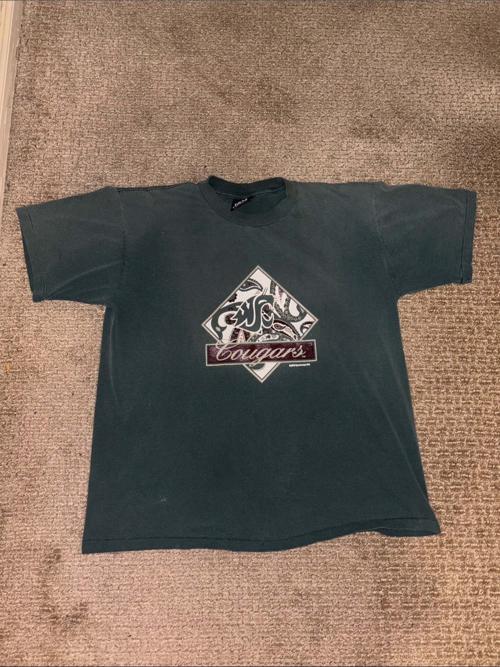 Vintage 1993 Washington State Cougars J&M Sportswear T-Shirt Men’s Large USA